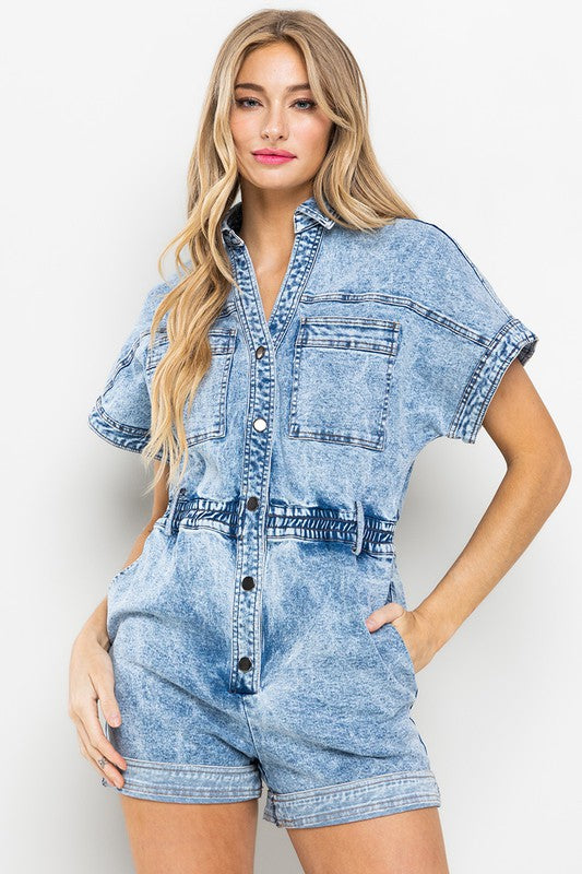 Alyssa Denim Romper