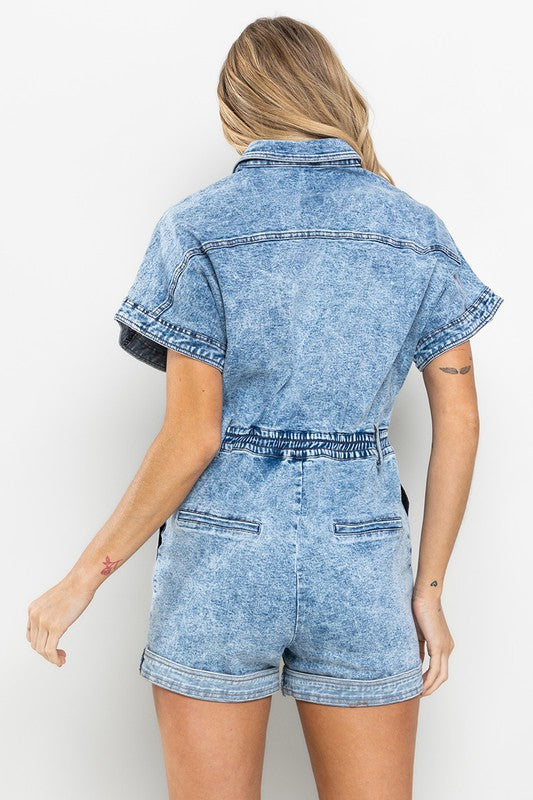 Alyssa Denim Romper