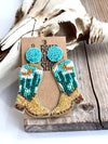 Beaded Boot Earrings