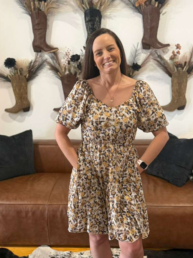 Daela Floral Lined Dress