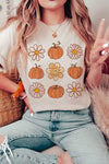 Fall Floral Graphic Tee