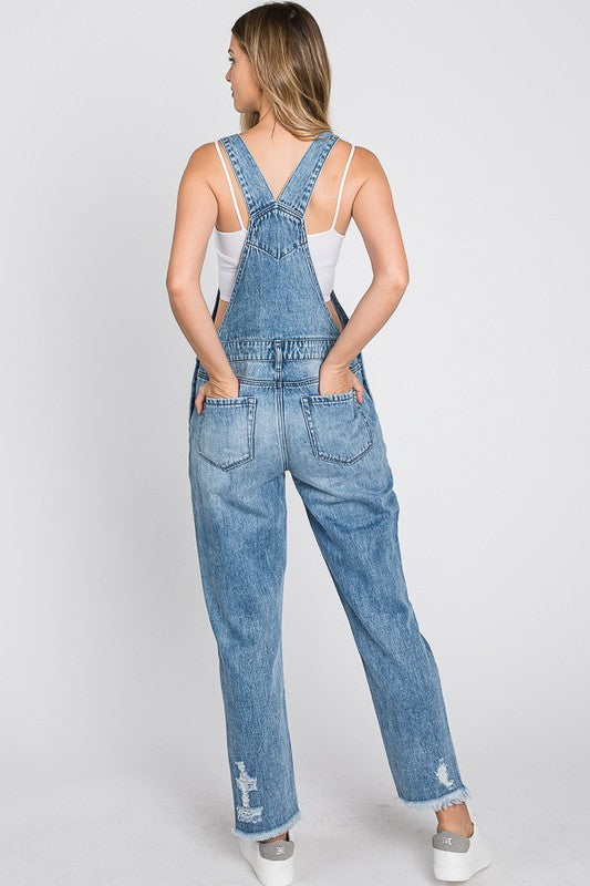 Kandace Distressed Boyfriend Overall