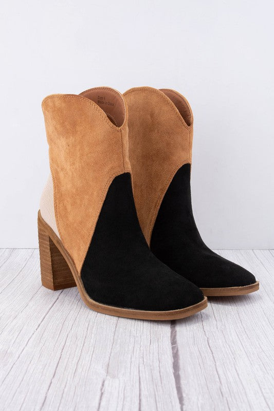 Kendall Tri-Tone Bootie