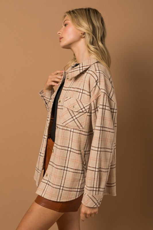 Petra Oversized Plaid Shacket