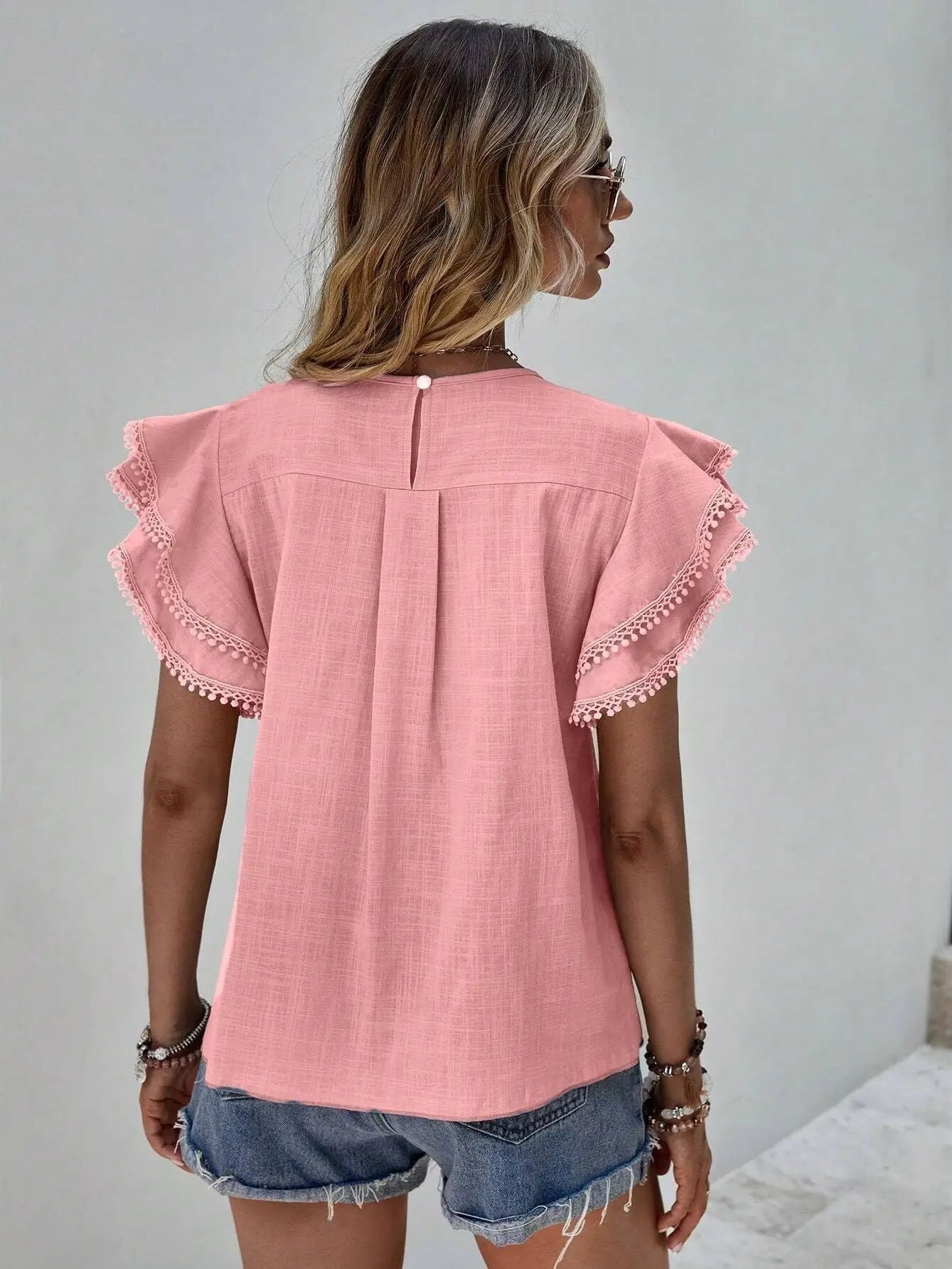 Natasha Ruffle Sleeve Top