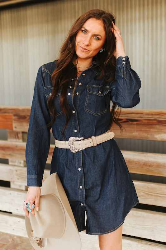 Tall Grass Denim Dress