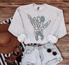 Turquoise Bones Sweatshirt