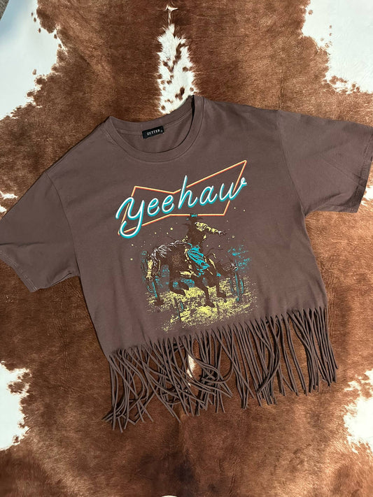 Yeehaw Cropped Tee