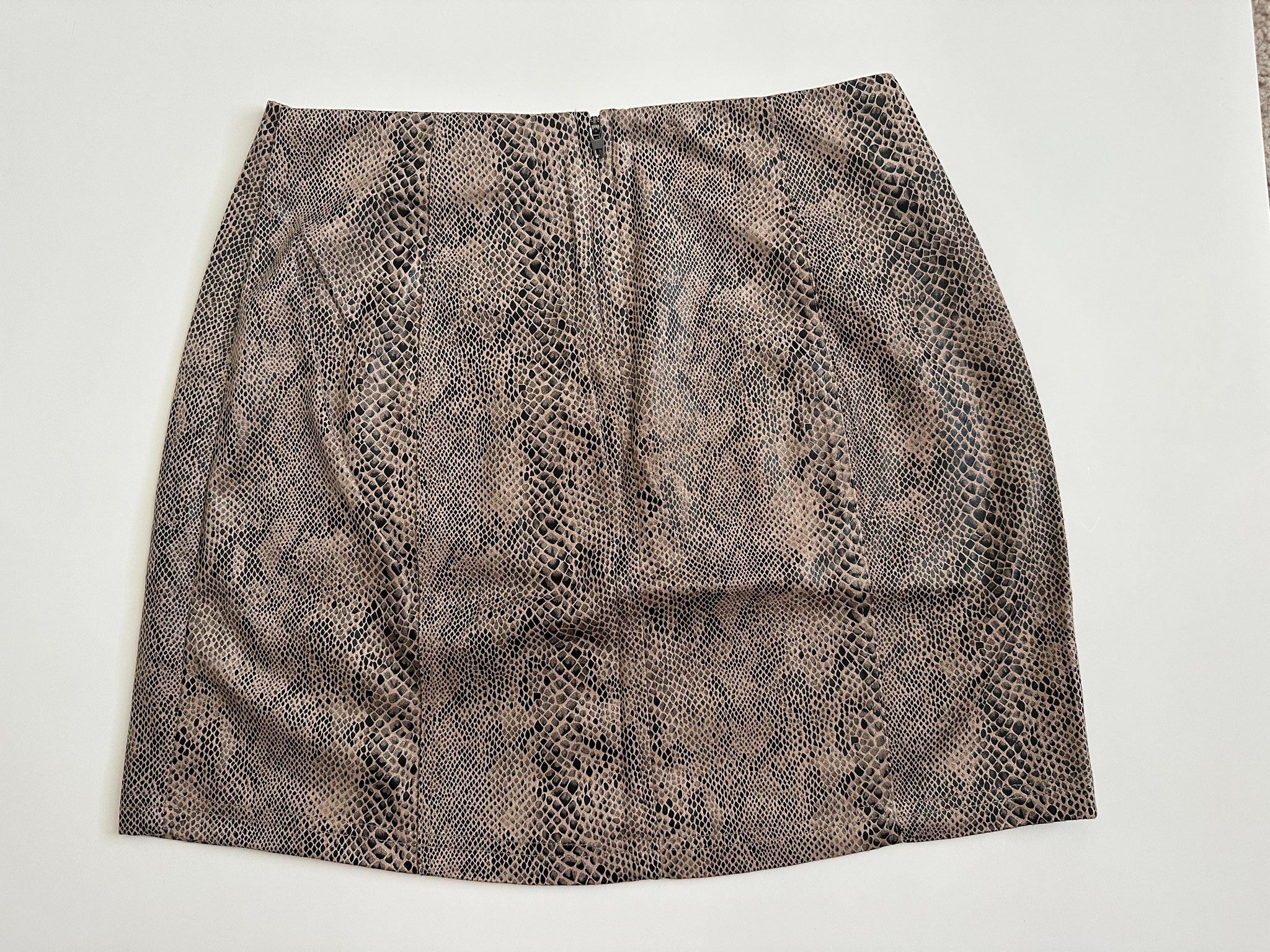 Yvette Snake Print Skirt