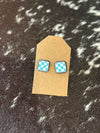Square Check Earrings