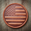 American Flag Leather Coasters