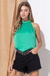 Macie Rhinestone Fringe Crop Tank