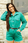 Aaryn Denim Stretch Romper